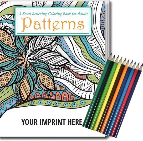 Adult Coloring Book, Oceans Theme with Colored Pencils